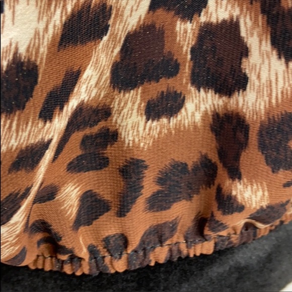 Gorgeous Sheer leopard-print blouse XL - Picture 2 of 4